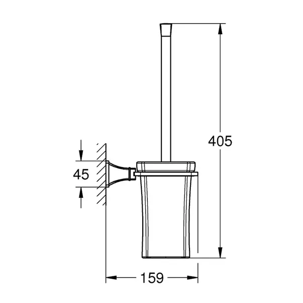 Perie WC Grohe Grandera finisaj crom - auriu [2]