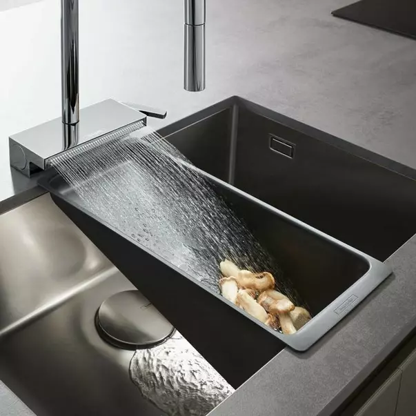 Bucatarie - Sita pentru chiuveta negru mat Hansgrohe F14