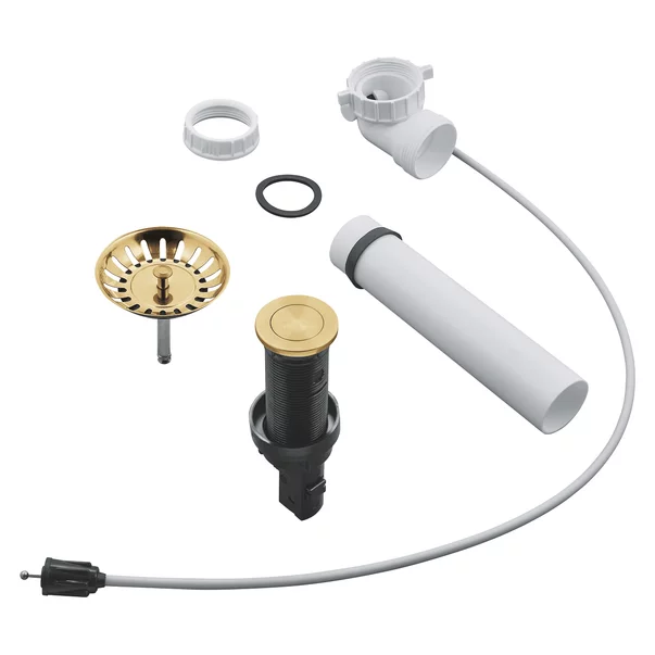 Set de scurgere cu ventil Click-clack pentru chiuveta Grohe auriu [1]
