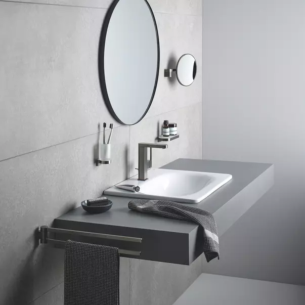 Suport Grohe Selection pentru pahar sau dozator sapun antracit periat Hard Graphite [2]