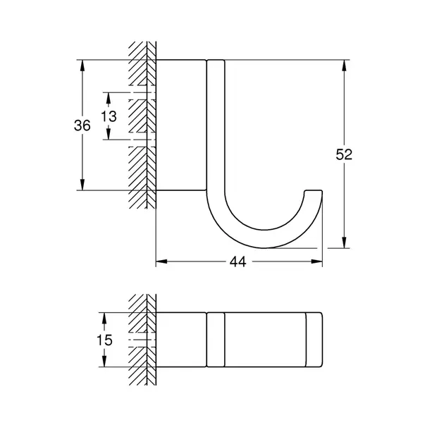 Cuier Grohe Selection antracit periat Hard Graphite [3]