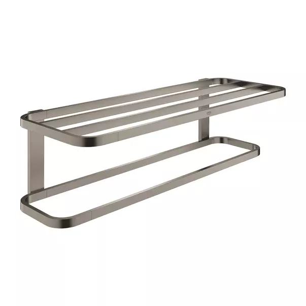 Cuiere si suporturi prosoape - Bara portprosop cu suport Grohe Selection 60 cm antracit periat Hard Graphite