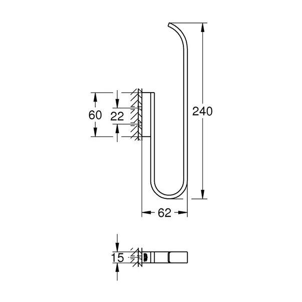 Suport rezerva hartie igienica Grohe Selection auriu lucios Cool Sunrise 2 role [3]