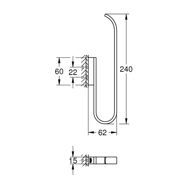 Suport rezerva hartie igienica Grohe Selection auriu periat Cool Sunrise 2 role [3]