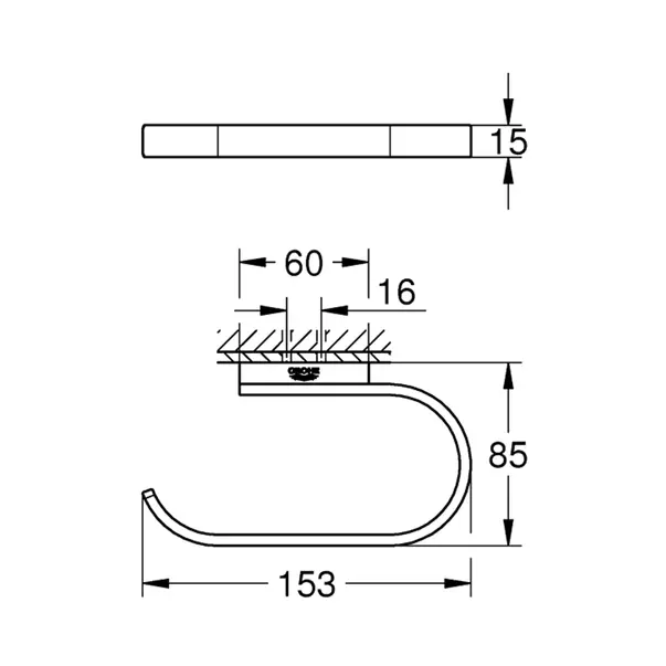 Suport hartie igienica Grohe Selection auriu periat Cool Sunrise [3]