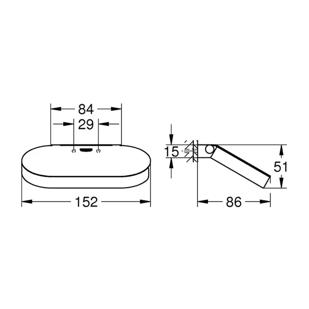 Suport hartie igienica cu aparatoare Grohe Selection antracit periat Hard Graphite [3]