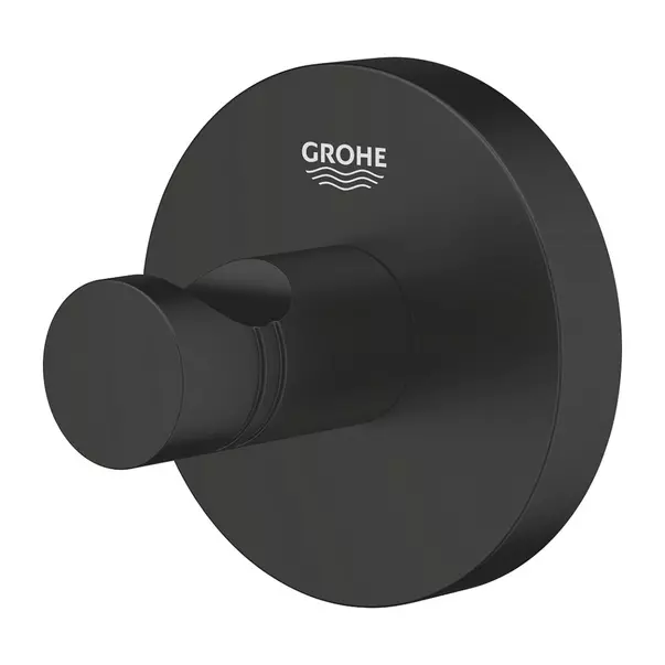 Cuiere si suporturi prosoape - Cuier simplu Grohe Start negru mat