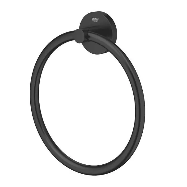 Cuiere si suporturi prosoape - Inel portprosop Grohe Start negru mat