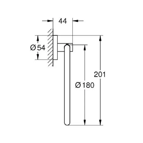 Inel portprosop Grohe Start negru mat [2]