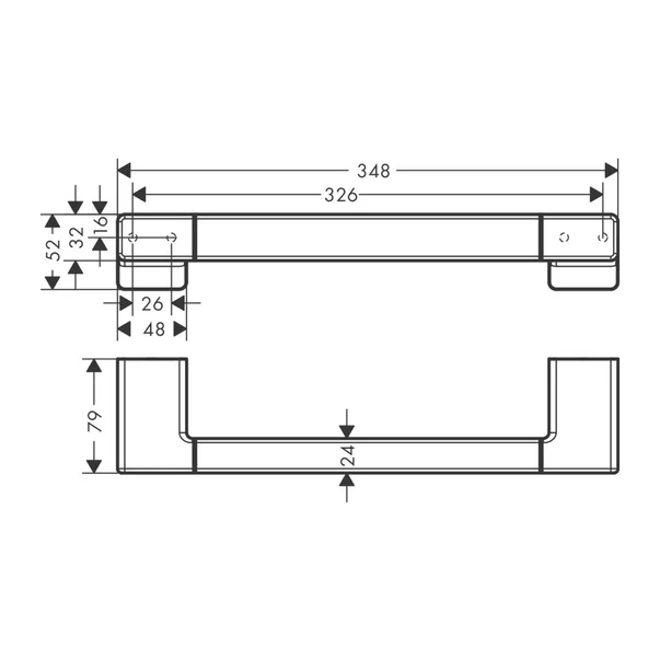 Maner sustinere cada Hansgrohe AddStoris crom [2]