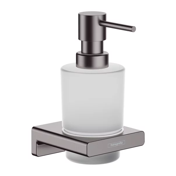 Accesorii lavoar - Dozator sapun lichid Hansgrohe AddStoris negru - crom periat