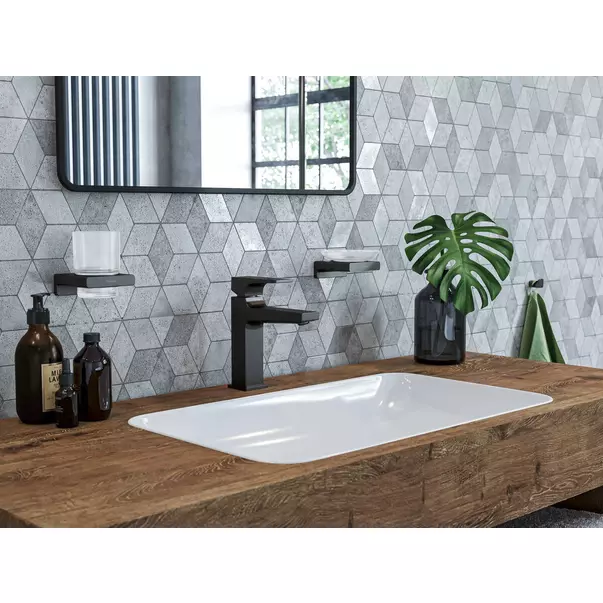 Suport periute de dinti Hansgrohe AddStoris negru - crom periat [6]