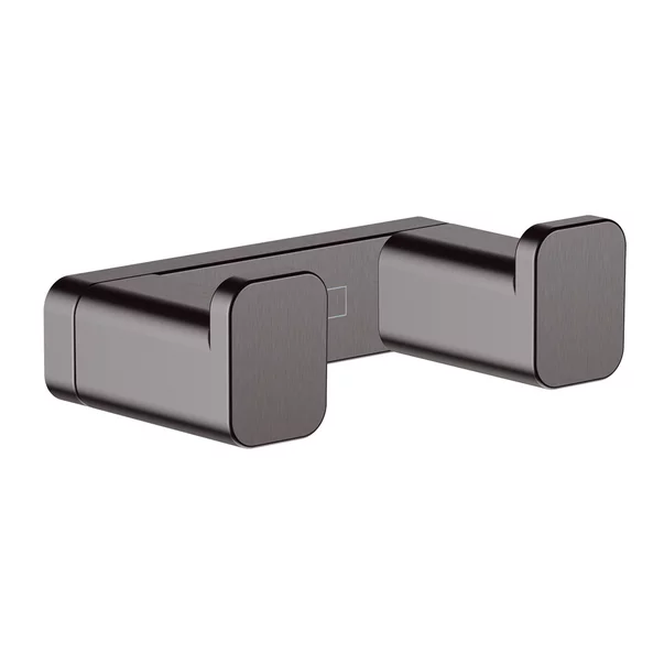 Accesorii baie - Cuier dublu Hansgrohe AddStoris negru - crom periat