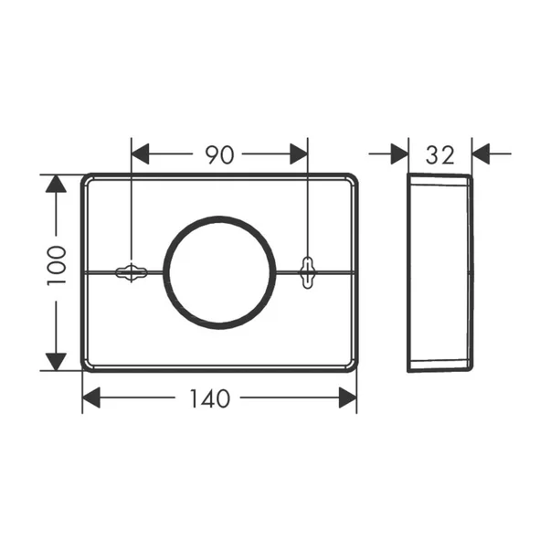Suport saci sanitari Hansgrohe AddStoris crom [2]