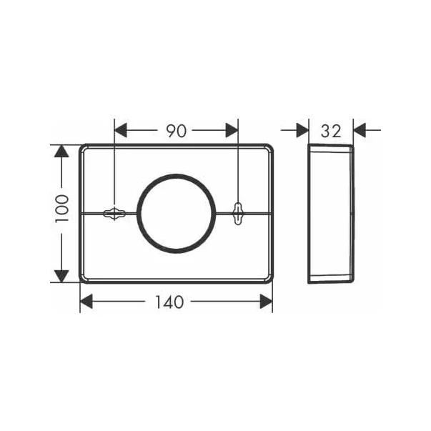 Suport saci sanitari negru mat Hansgrohe AddStoris [2]
