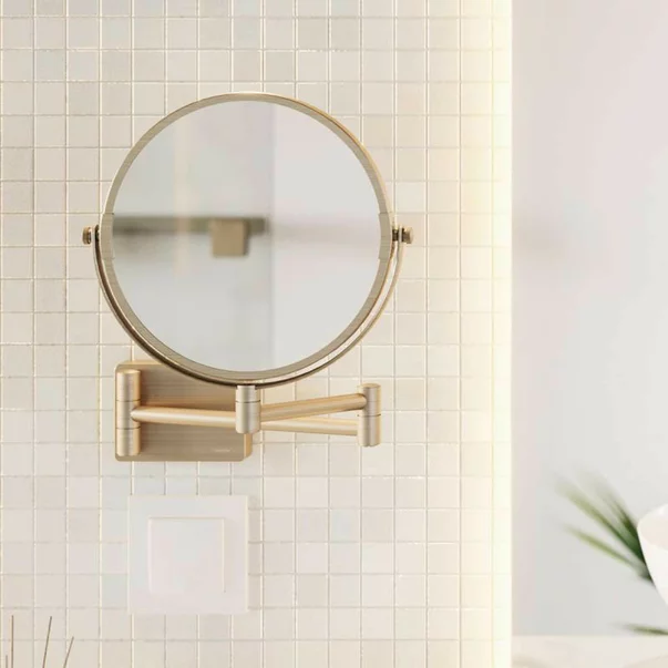 Oglinda pentru barbierit bronz Hansgrohe AddStoris [2]