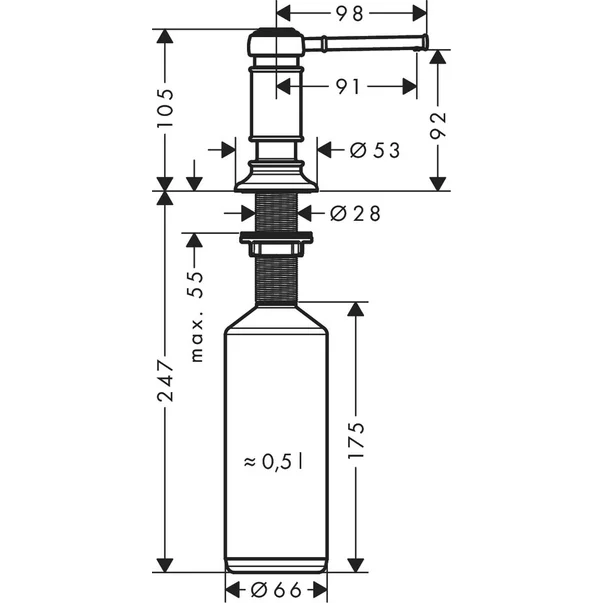 Dozator sapun Hansgrohe Axor Montreux [2]