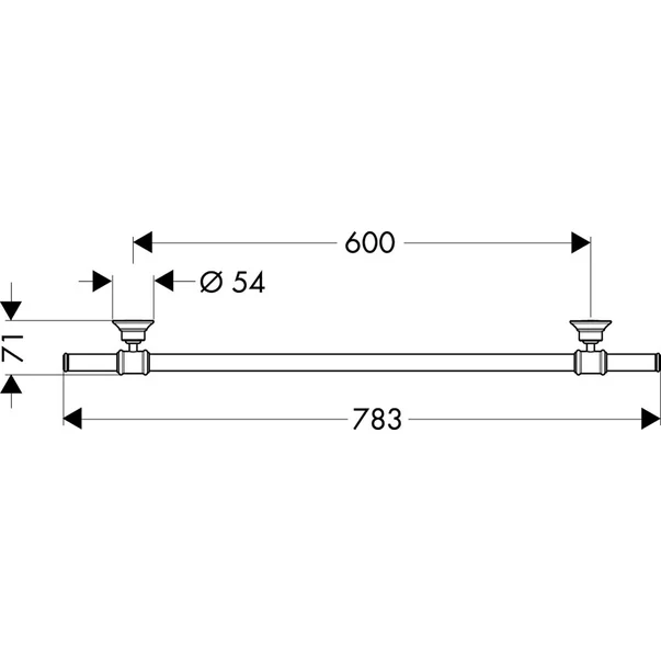 Suport portprosop Hansgrohe Axor Montreux 60 cm [2]