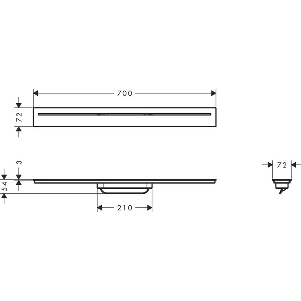 Capac pentru rigola de dus Hansgrohe Axor Drain 70 cm [2]