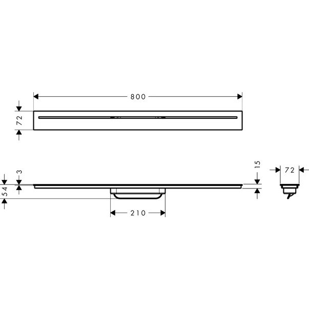 Capac pentru rigola de dus Hansgrohe Axor Drain 80 cm [2]