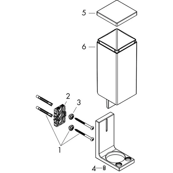 Dozator sapun Hansgrohe Axor Universal Rectangular [2]