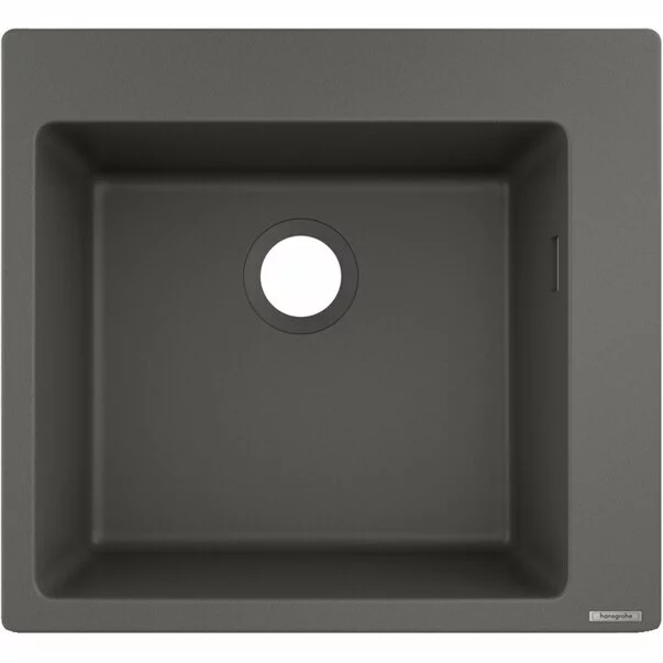 Bucatarie - Chiuveta compozit Hansgrohe S51 SilicaTec gri piatra 56x51 cm