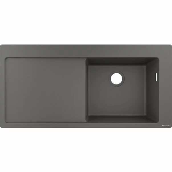 Bucatarie - Chiuveta compozit Hansgrohe S51 SilicaTec gri piatra dreapta 105x51 cm