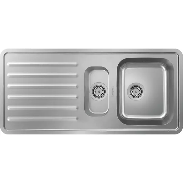 Chiuvete Inox - Chiuveta bucatarie Hansgrohe S41 inox 107.5x50.5 cm