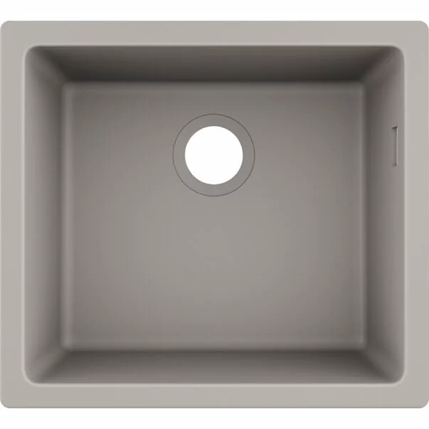 Bucatarie - Chiuveta compozit Hansgrohe S51 SilicaTec gri beton 50x45 cm