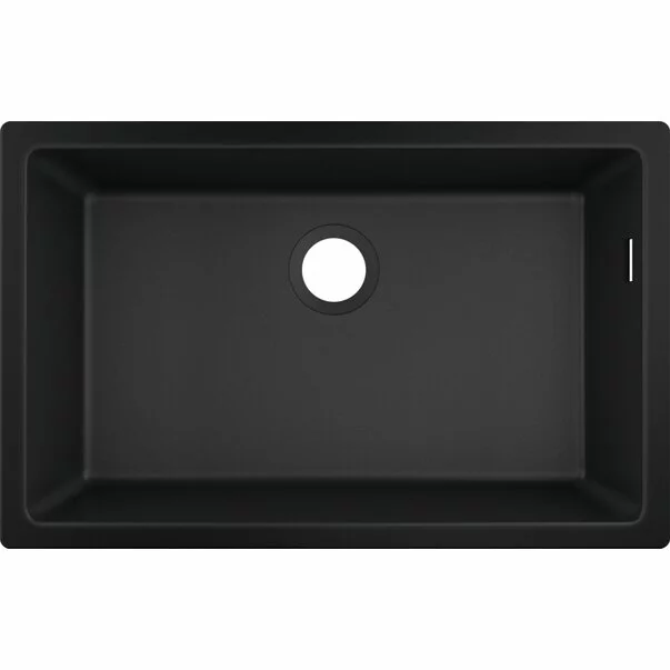 Bucatarie - Chiuveta compozit Hansgrohe S51 SilicaTec negru grafit 71x45 cm