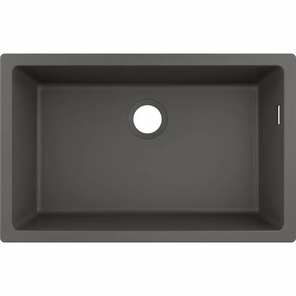 Bucatarie - Chiuveta compozit Hansgrohe S51 SilicaTec gri piatra 71x45 cm
