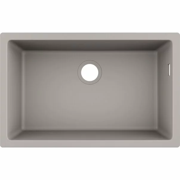 Bucatarie - Chiuveta compozit Hansgrohe S51 SilicaTec gri beton 71x45 cm