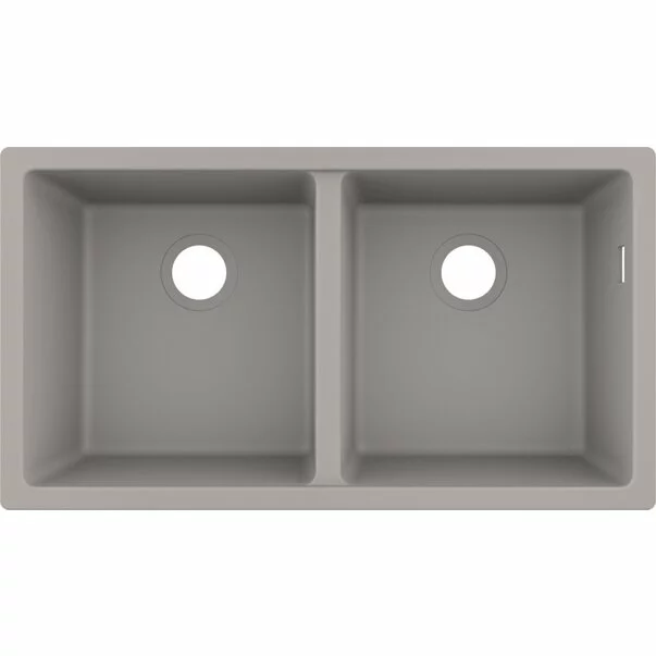 Bucatarie - Chiuveta compozit Hansgrohe S51 SilicaTec gri beton 82x45 cm