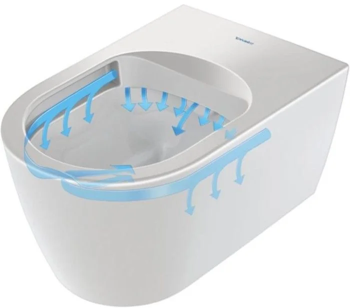 Set Vas WC suspendat cu capac soft close Duravit ME by Starck Rimless 37x57 cm evacuare orizontala [4]