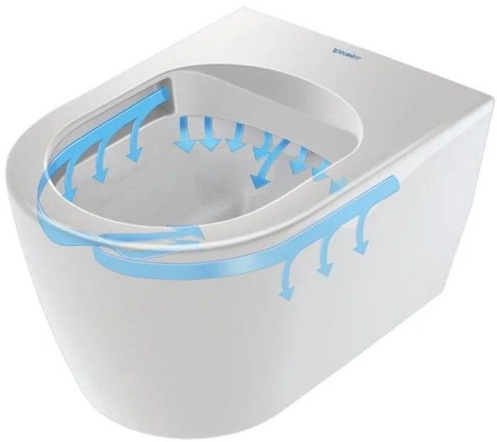 Set Vas WC suspendat cu capac soft close Duravit ME by Starck Rimless 37x48 cm evacuare orizontala [4]