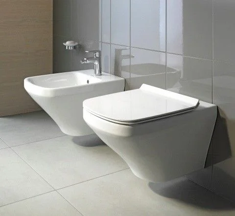 Set Vas WC suspendat cu capac soft close Duravit Durastyle Rimless 37x54 cm evacuare orizontala, fixare ascunsa [4]
