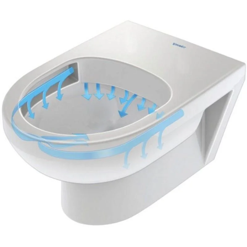 Set Vas WC suspendat cu capac soft close Duravit Durastyle Rimless 37x54 cm evacuare orizontala [3]
