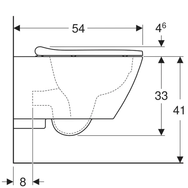 Pachet rezervor wc incastrat Geberit Duofix si vas wc suspendat si capac slim soft close Geberit Smyle Square [8]