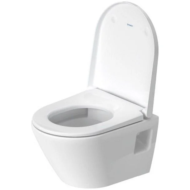 Set Vas WC suspendat cu capac soft close Duravit D-Neo Compact Rimless 36x48 cm evacuare orizontala [2]