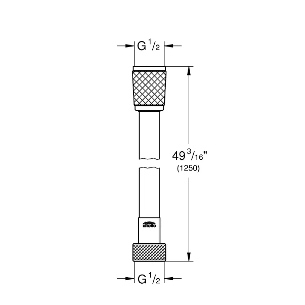 Furtun de dus Grohe Relexaflex 125 cm crom mat [2]