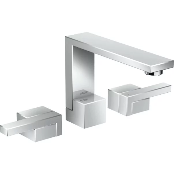 Baterii baie - Baterie lavoar monocomanda Hansgrohe Axor Edge 130 cu 3 elemente