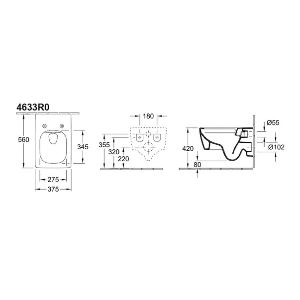 Vas wc suspendat Villeroy&Boch Memento 2.0 DirectFlush alb [2]