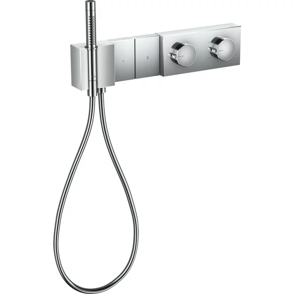 Baterii baie - Baterie dus termostatata incastrata Hansgrohe Axor Edge 470/100 cu 2 functii