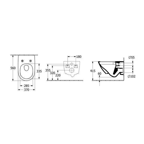 Set vas WC suspendat Villeroy&Boch Subway 3.0 CeramicPlus TwistFlush alb cu capac softclose [3]