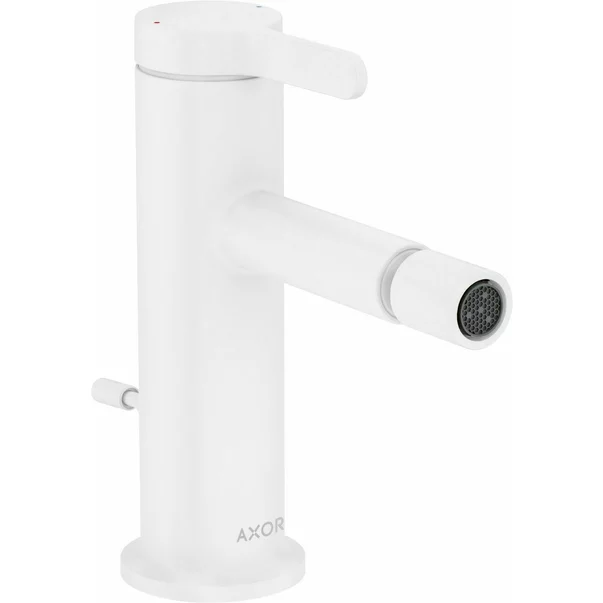 Baterii baie - Baterie bideu Hansgrohe Axor One alb cu ventil pop-up