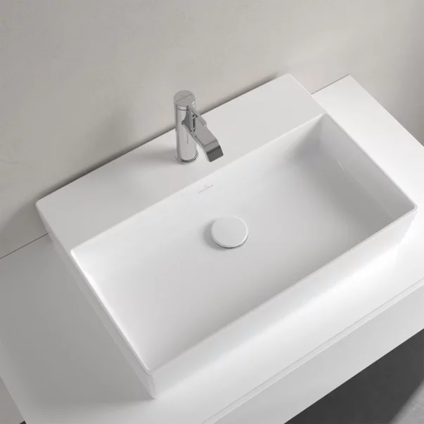 Lavoar pe blat Villeroy&Boch Memento alb lucios 60 cm [4]