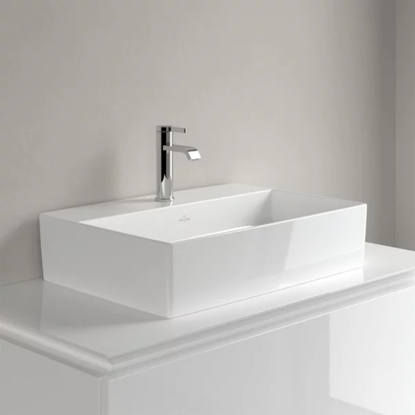 Lavoar pe blat Villeroy&Boch Memento alb lucios 60 cm [9]