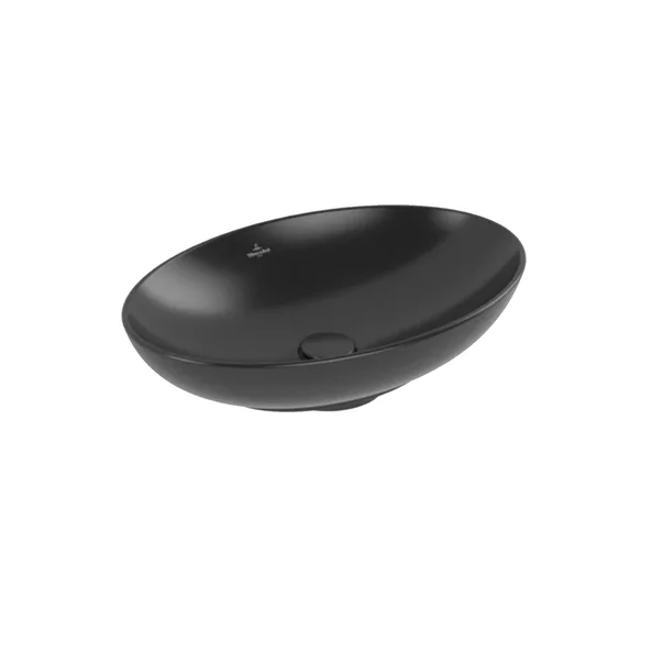 Lavoare pe blat - Lavoar pe blat Villeroy&Boch Loop&Friends Ebony oval 56 cm negru