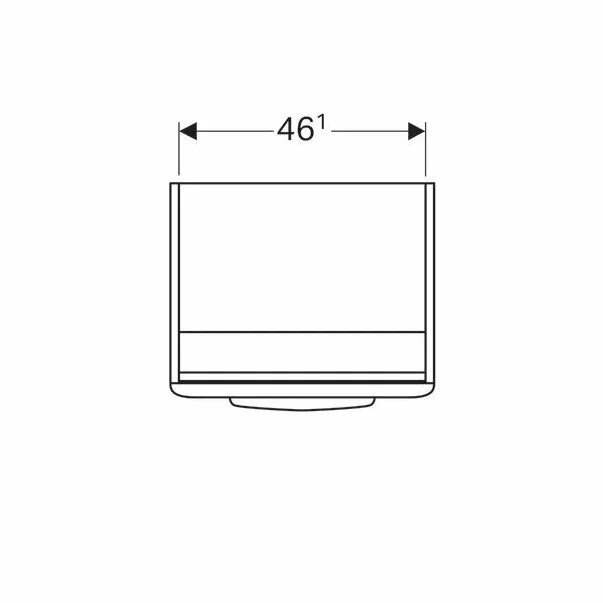 Dulap baza pentru lavoar suspendat Geberit Selnova Square alb 1 usa 60 cm [3]