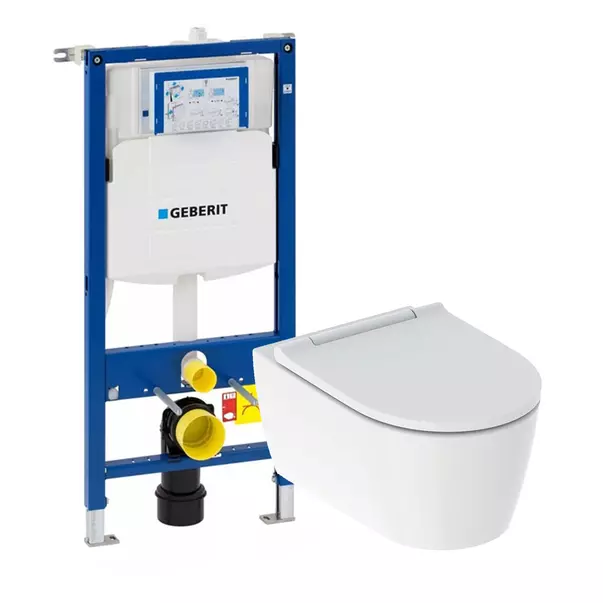 Obiecte Sanitare - Pachet vas wc suspendat Geberit One TurboFlush si rezervor wc cu cadru incastrat Geberit Duofix Sigma UP320